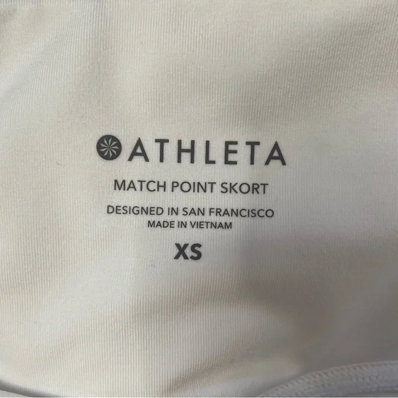 Athleta Match Point Skort in White Sz XS - Picture 14 of 14